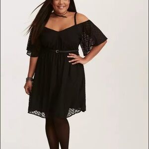 Textured Off Shoulder Dress